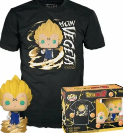 Pop! & Tee Sets>Dragon Ball Z - Majin Vegeta Glow-in-the-Dark Pop! Vinyl Figure & T-Shirt Box Set