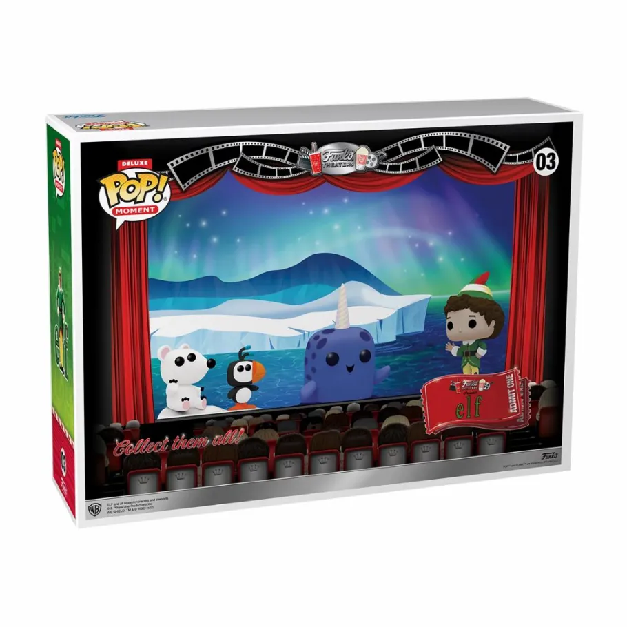 Pop! Deluxe>Elf (2003) - Arctic Puffin, Polar Bear Cub, Mr. Narwhal & Buddy Deluxe Pop! Moment Vinyl Figure 4-Pack