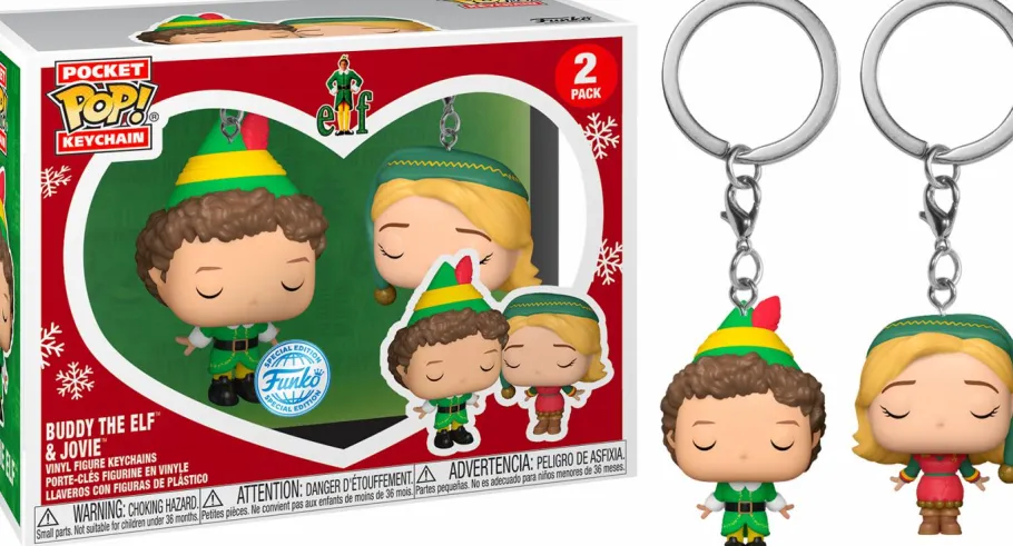 Pop! Keychains>Elf - Buddy & Jovie Pocket Pop! Keychain 2-Pack
