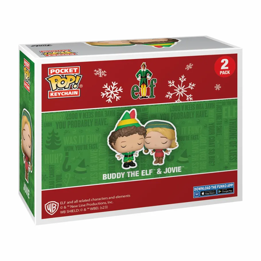 Pop! Keychains>Elf - Buddy & Jovie Pocket Pop! Keychain 2-Pack