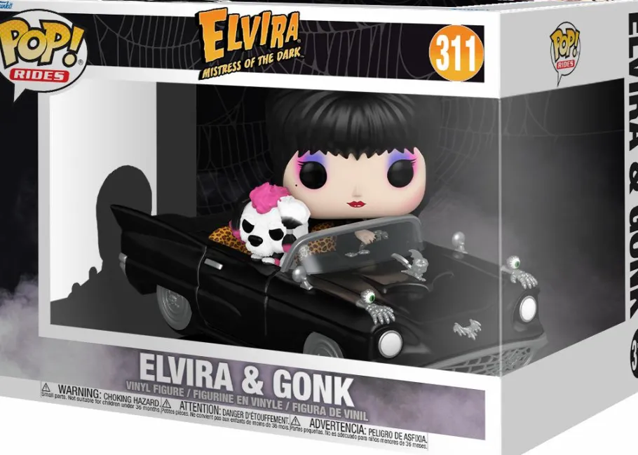 Pop! Rides & Town>Elvira : Mistress of the Dark - & Gonk in the Macabre Mobile Pop! Rides Vinyl Figure