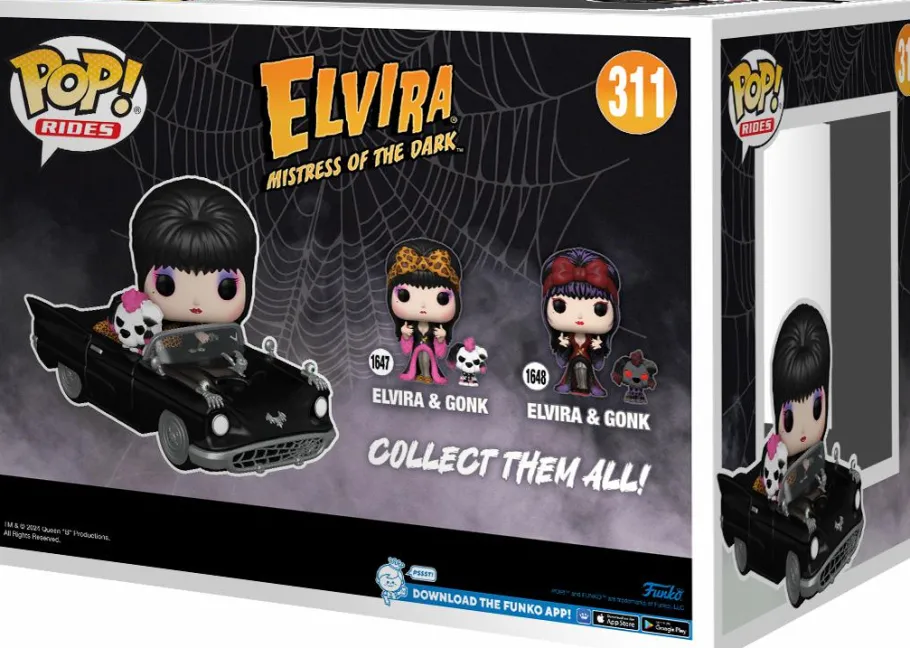 Pop! Rides & Town>Elvira : Mistress of the Dark - & Gonk in the Macabre Mobile Pop! Rides Vinyl Figure