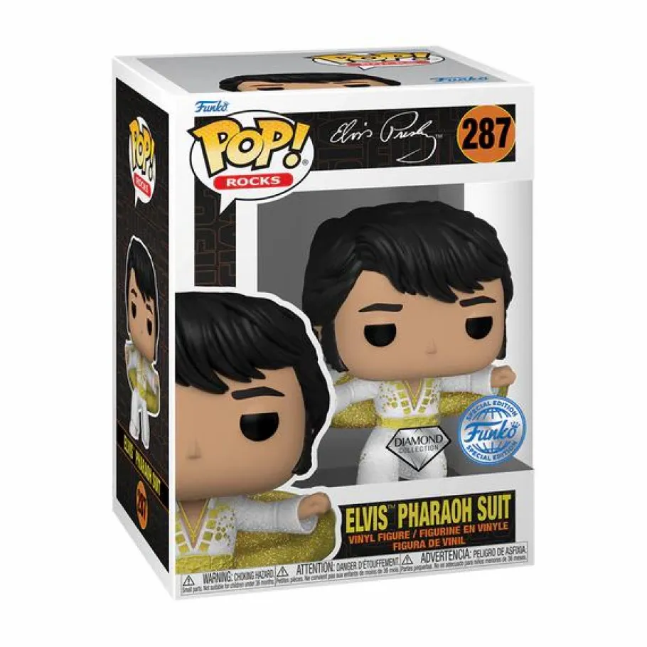 Standard Pop!>Elvis Presley - Elvis in Pharaoh Suit Diamond Glitter Pop! Vinyl Figure