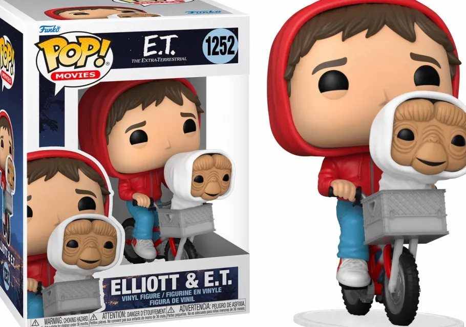 Standard Pop!>E.T. The Extra-Terrestrial - Elliott with in Bike Basket 40th Anniversary Pop! Vinyl Figure