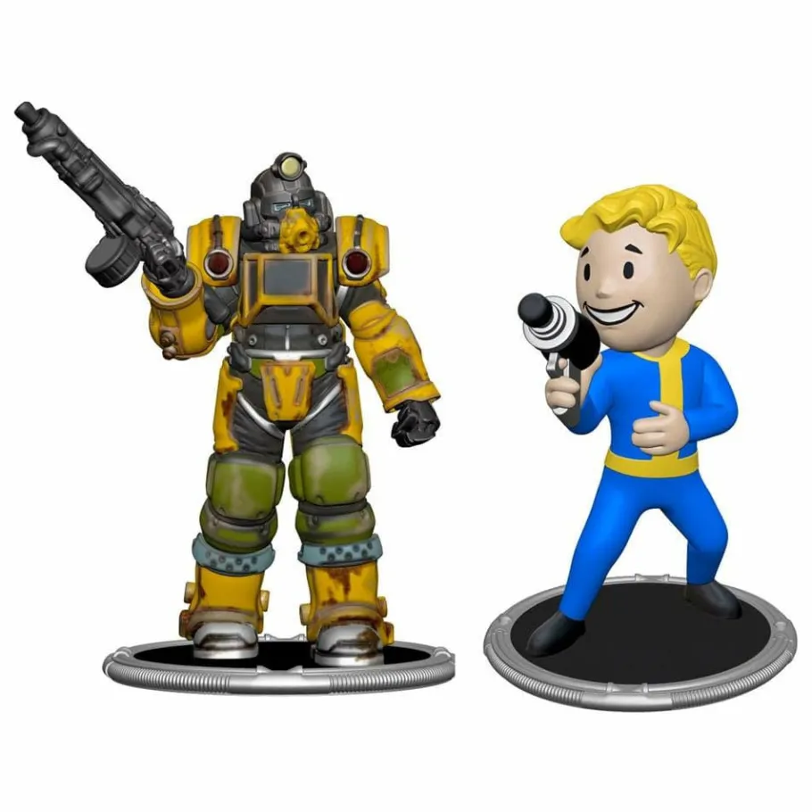 Designer Vinyl>Fallout - Excavator & Vault Boy (Gun) 3" 2-Pack Mini Figure Set