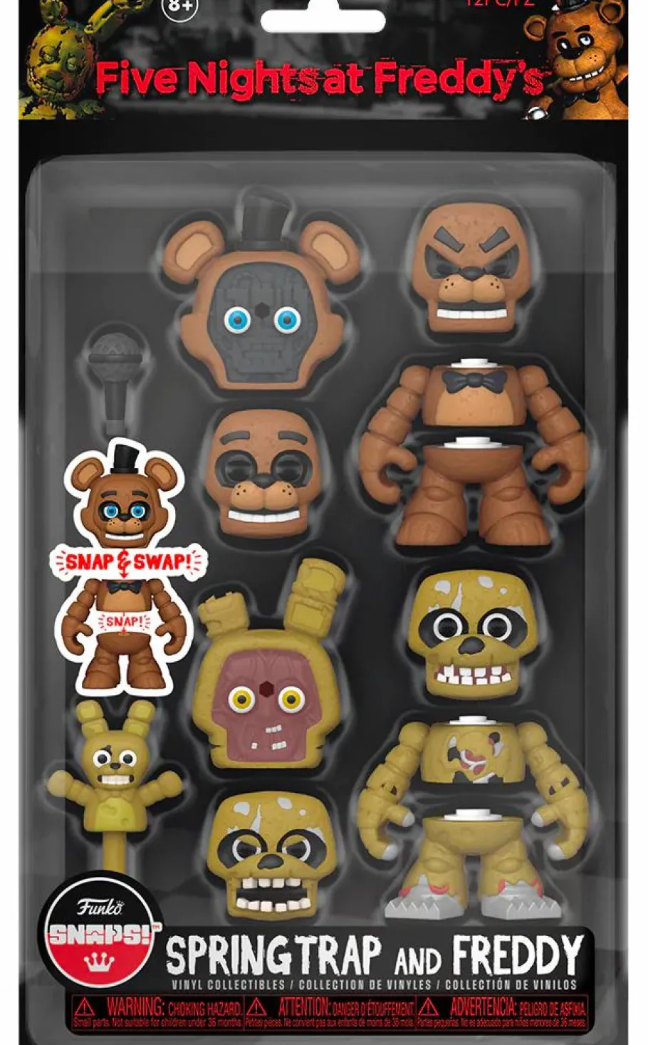 Designer Vinyl>Five Nights at Freddy's Five Nights at Freddy’s - Springtrap & Freddy SNAPS! Vinyl Figure 2-Pack