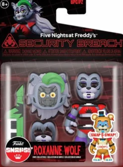 Pop! Keychains>Five Nights at Freddy's : Security Breach - Glamrock Roxanne Wolf Snaps! 3" Action Figure