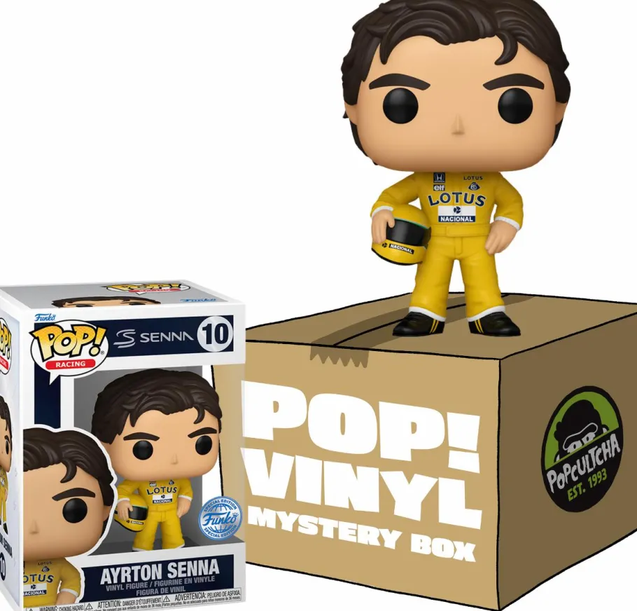 Collector & Mystery Boxes>F1: Formula 1 Formula One - Ayrton Senna (Lotus Racing Suit) Mystery Box (Includes Senna & 3 Exclusive Pop! Vinyl Figures)