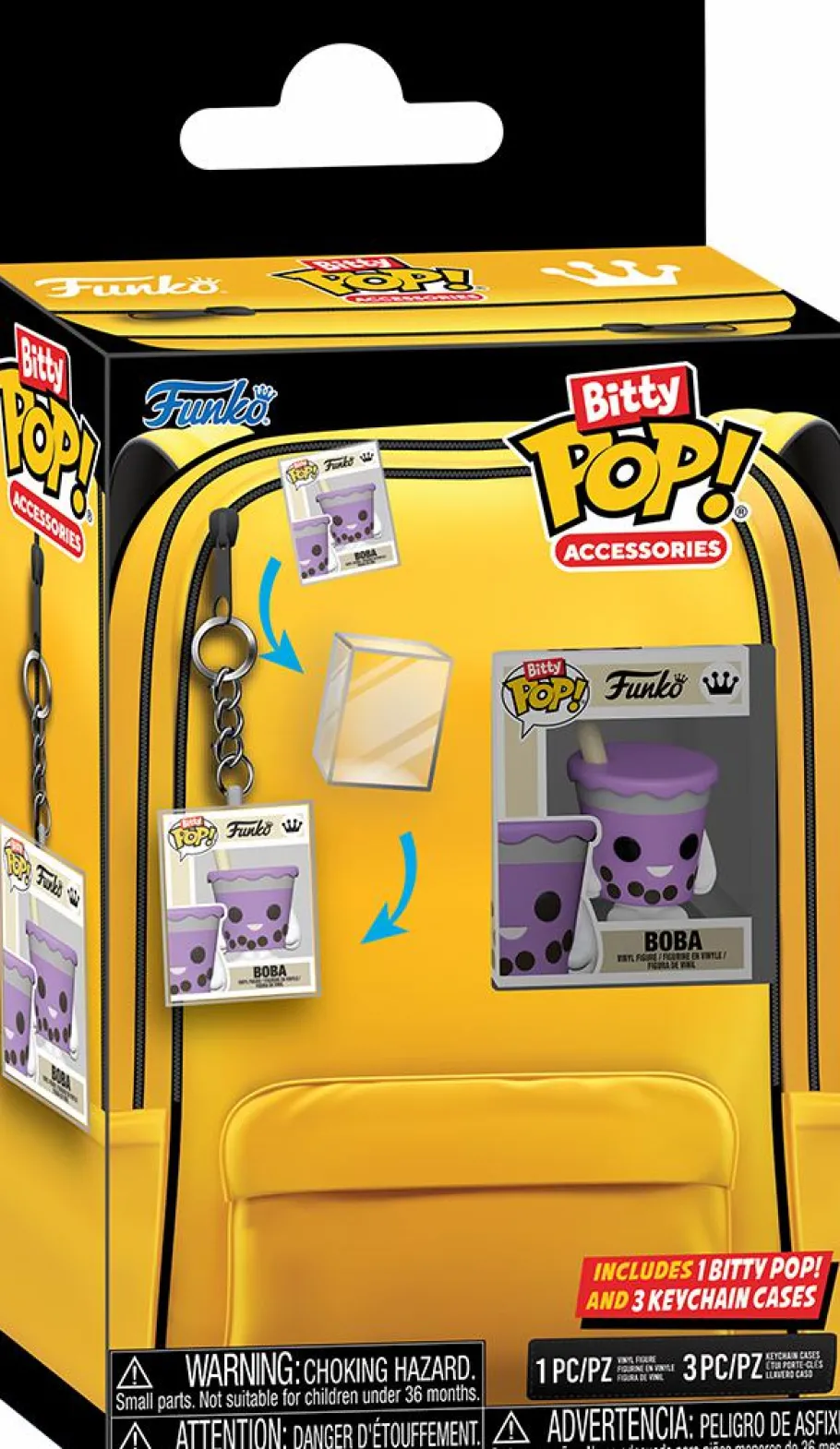 Pop! Home & Accessories>Funko - Boba & Bitty Pop! Keychain Cases 4-Pack