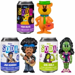 Designer Vinyl>Hanna Barbera Funko SODA - Jimi Hendrix, Yogi Bear & She-Hulk SODA Vinyl Figure Bundle (2022 Funkon Convention Exclusive) (Set of 3)