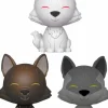 Designer Vinyl>Game of Thrones - Ghost, Grey Wind & Shaggydog Direwolves Dorbz Vinyl Figure Bundle (Funko Exclusive) (Set of 3)