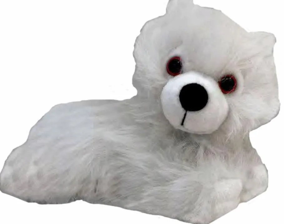 Designer Plush>Game of Thrones - Prone Ghost Direwolf Cub Plush