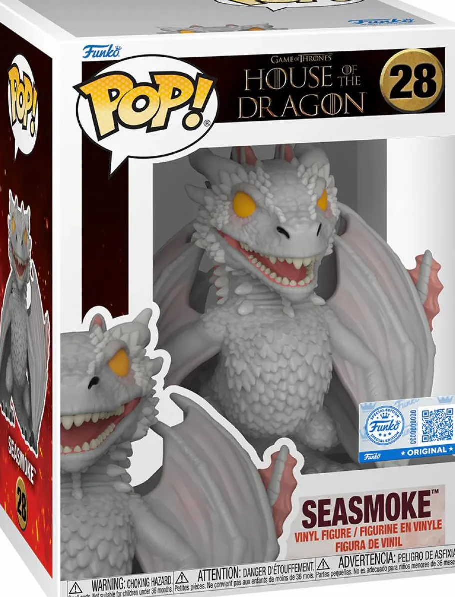 Pop! Chases, Vault, Limited Editions, Ppp Items>Game of Thrones: House of the Dragon - Seasmoke Pop! Vinyl Figure in Acrylic Pop! Protector (Popcultcha Exclusive)