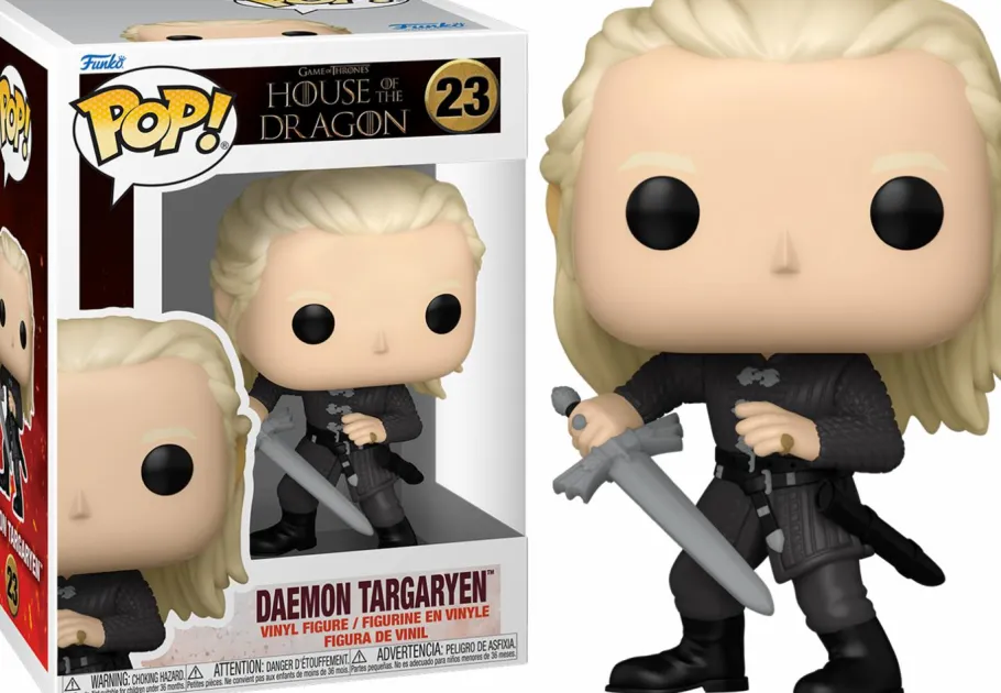 Standard Pop!>House of the Dragon Game of Thrones: - Daemon Targaryen with Dark Sister (No Armor) Pop! Vinyl Figure