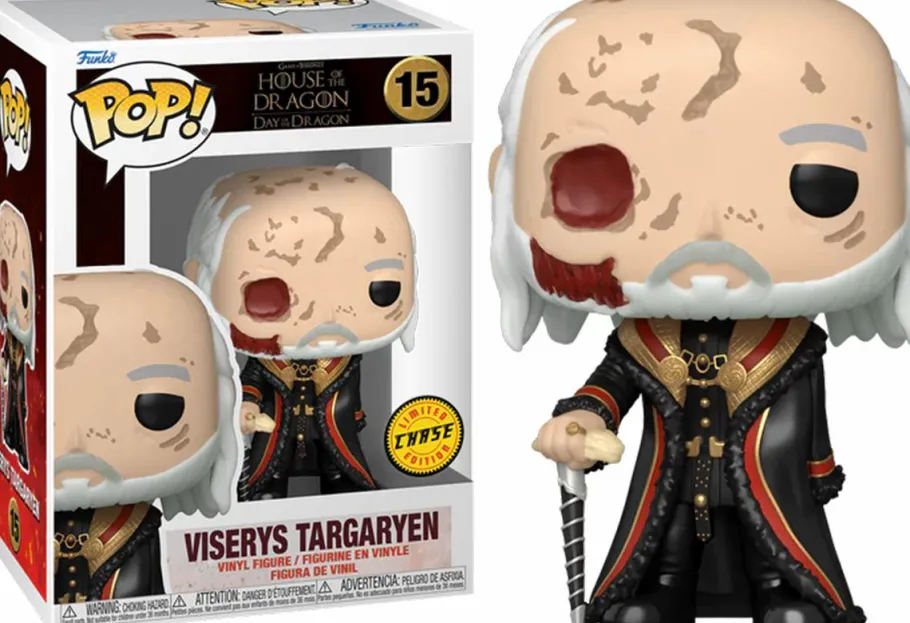 Pop! Chases, Vault, Limited Editions, Ppp Items>House of the Dragon Game of Thrones: - Masked Viserys Targaryen Pop! Vinyl Figure in Acrylic Pop! Protector (Chase Variant)
