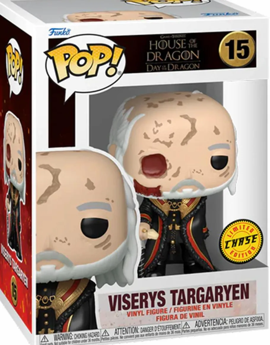 Pop! Chases, Vault, Limited Editions, Ppp Items>House of the Dragon Game of Thrones: - Masked Viserys Targaryen Pop! Vinyl Figure in Acrylic Pop! Protector (Chase Variant)
