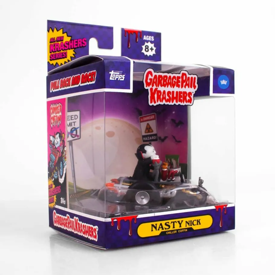 Designer Vinyl>Garbage Pail Kids Garbage Pail Krashers - Nasty Nick with Chiller Coffin 3” Vinyl Figure