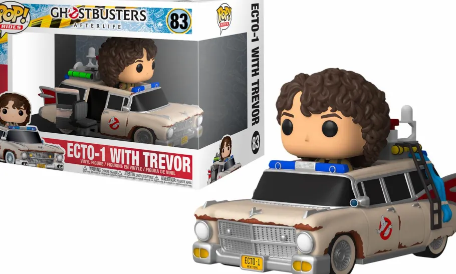Pop! Rides & Town>Ghostbusters : Afterlife - Trevor with Ecto-1 Pop! Rides Vinyl Figure