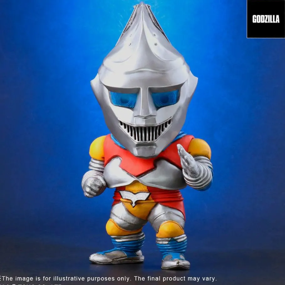 Designer Vinyl>Godzilla vs Megalon (1973) - Jet Jaguar Defo-Real 6” Vinyl Statue
