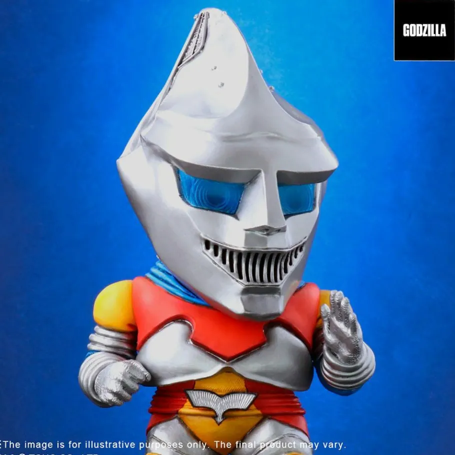 Designer Vinyl>Godzilla vs Megalon (1973) - Jet Jaguar Defo-Real 6” Vinyl Statue