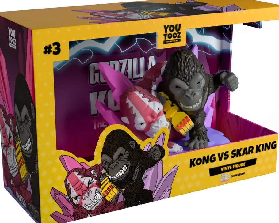 Designer Vinyl>Godzilla x Kong: The New Empire - Kong vs. Skar King 3.5" Vinyl Figure 2-Pack
