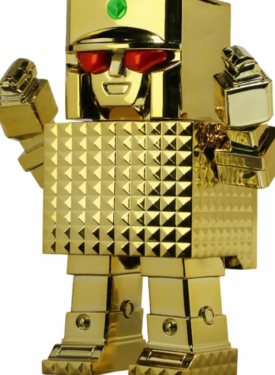Designer Vinyl>Golden Warrior Gold Lightan (1981) - Gold Lightan Art Sofubi 5.5" Vinyl Figure