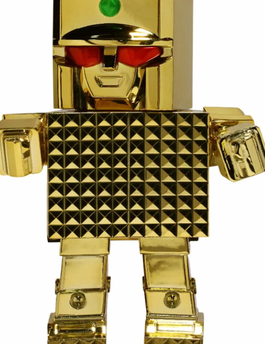 Designer Vinyl>Golden Warrior Gold Lightan (1981) - Gold Lightan Art Sofubi 5.5" Vinyl Figure