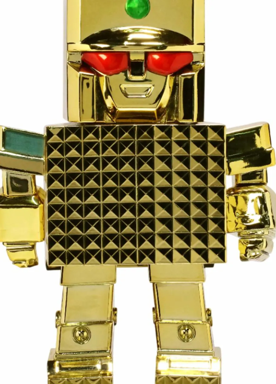 Designer Vinyl>Golden Warrior Gold Lightan (1981) - Gold Lightan Art Sofubi 5.5" Vinyl Figure
