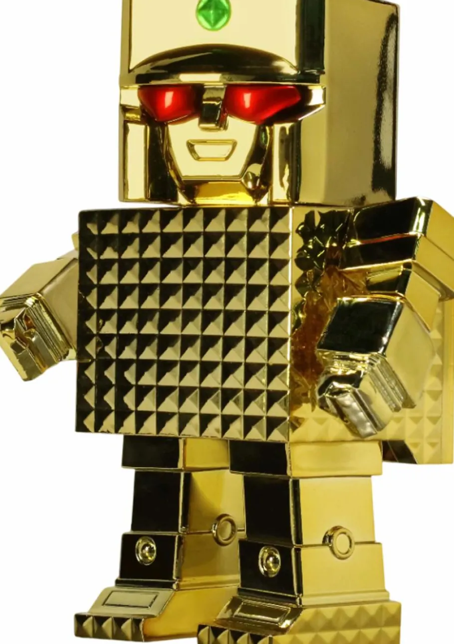Designer Vinyl>Golden Warrior Gold Lightan (1981) - Gold Lightan Art Sofubi 5.5" Vinyl Figure