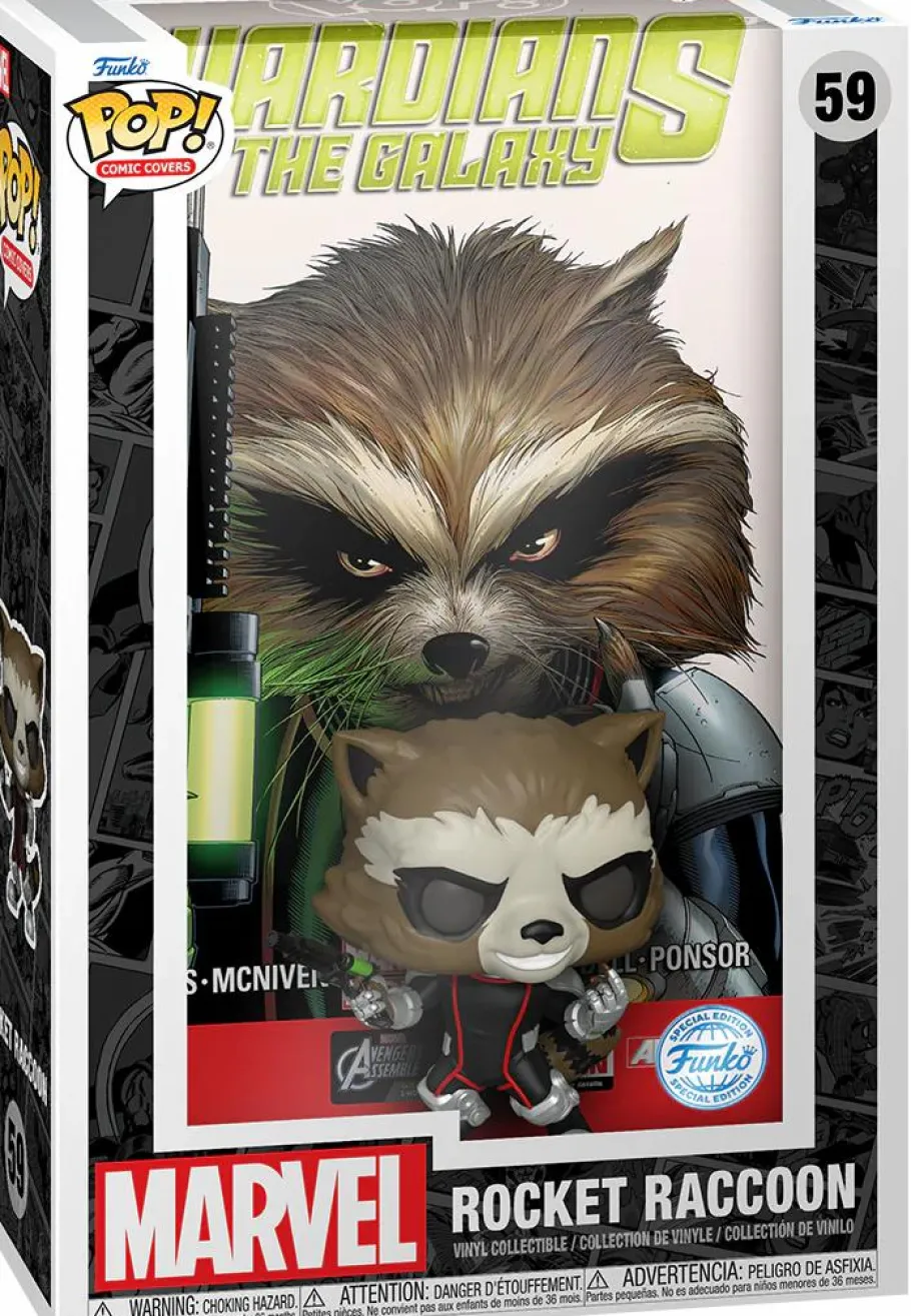 Pop! Covers>Guardians of the Galaxy - Rocket Raccoon #3 Pop! Comic Covers Vinyl Figure