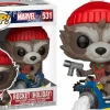 Standard Pop!>Guardians of the Galaxy - Rocket Raccoon on Snowmobile Christmas Holiday Pop! Vinyl Figure