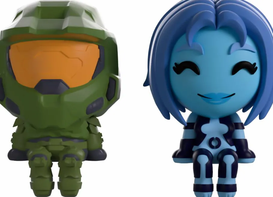 Designer Vinyl>Halo - The Master Chief and Cortana Monitor Buddiez 2.5" Vinyl Figure 2-Pack