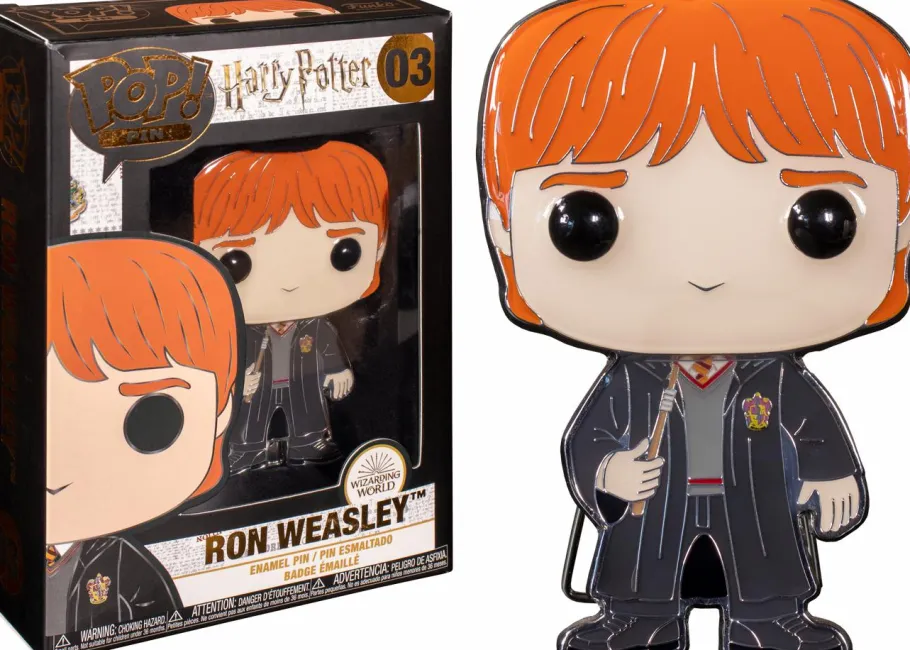 Pop! Home & Accessories>Harry Potter - Ron Weasley 4” Pop! Enamel Pin