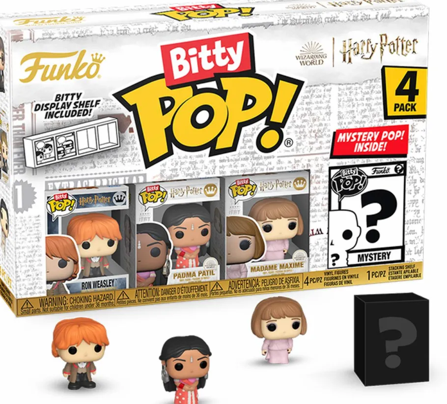 Blind Box>Harry Potter and the Goblet of Fire - Ron, Padma, Madame Maxime & Mystery Bitty Pop! Vinyl Figure 4-Pack