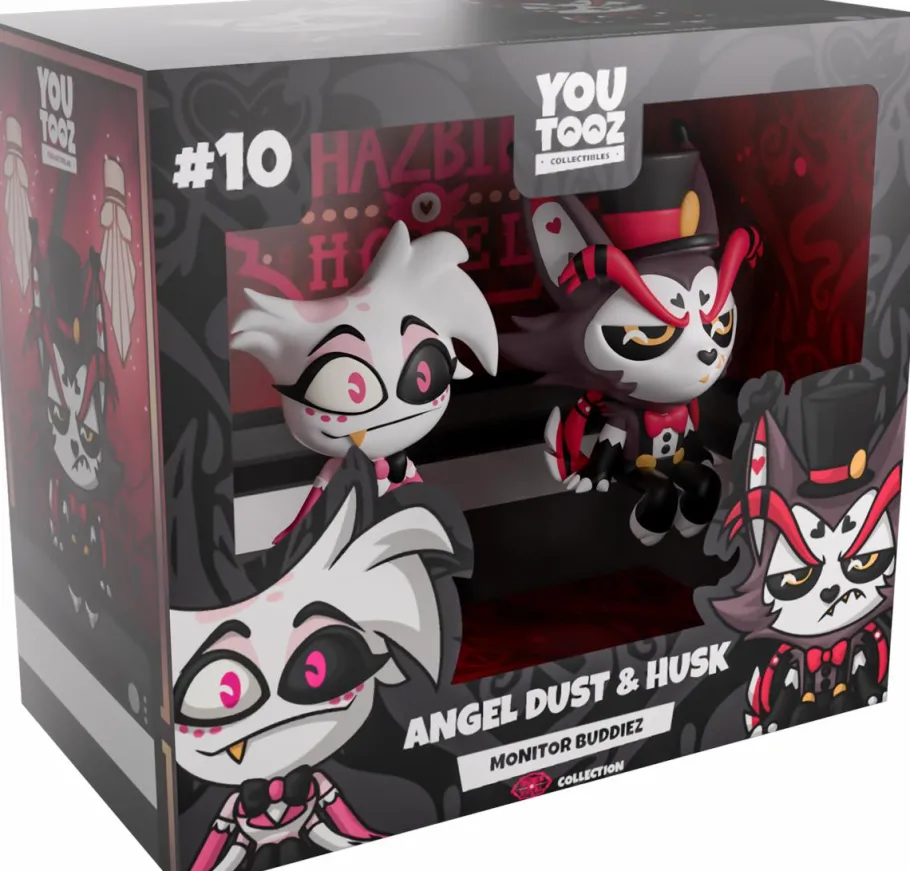 Designer Vinyl>Hazbin Hotel - Angel Dust & Husk Monitor Buddiez 2.5" Vinyl Figure 2-Pack