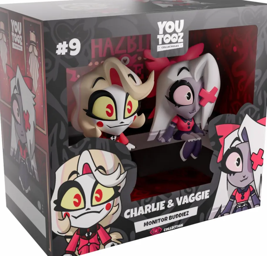 Designer Vinyl>Hazbin Hotel - Charlie & Vaggie Monitor Buddiez 2.5" Vinyl Figure 2-Pack