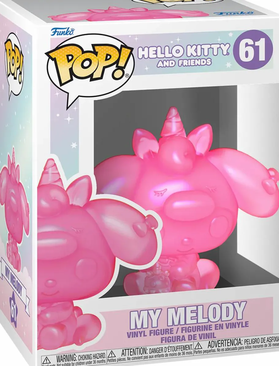 Pop! Chases, Vault, Limited Editions, Ppp Items>Hello Kitty & Friends - My Melody (Translucent Pink) Pop! Vinyl Figure in Acrylic Pop! Protector (Popcultcha Exclusive)