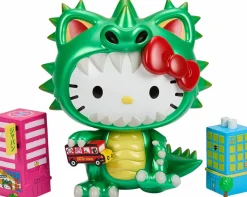 Designer Vinyl>Hello Kitty - Kaiju Cosplay Metallic Green Edition 8" Vinyl Figure