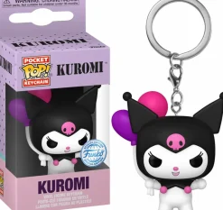 Pop! Keychains>Sanrio Hello Kitty - Kuromi with Balloons Pocket Pop! Keychain