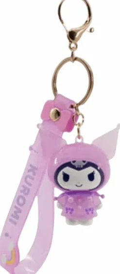 Designer Vinyl>Hello Kitty and Friends - Kuromi Raincoat Series Boxed Keychain with Hand Strap