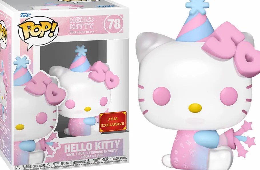 Standard Pop!>Hello Kitty : 50th Anniversary - (with Party Popper) Pop! Vinyl Figure