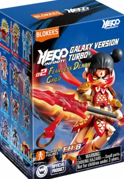 Designer Vinyl>Popcultcha Hero Infinity - Galaxy Version Turbo 02 Fearless Demon Child Blind Box Articulated Model Kit (Display of 9)