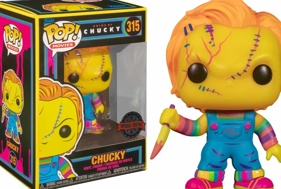 Pop! Bundles>Horror Classics - Chucky, Elvira, Pennywise & Michael Myers Blacklight Pop! Vinyl Bundle (Set of 4)