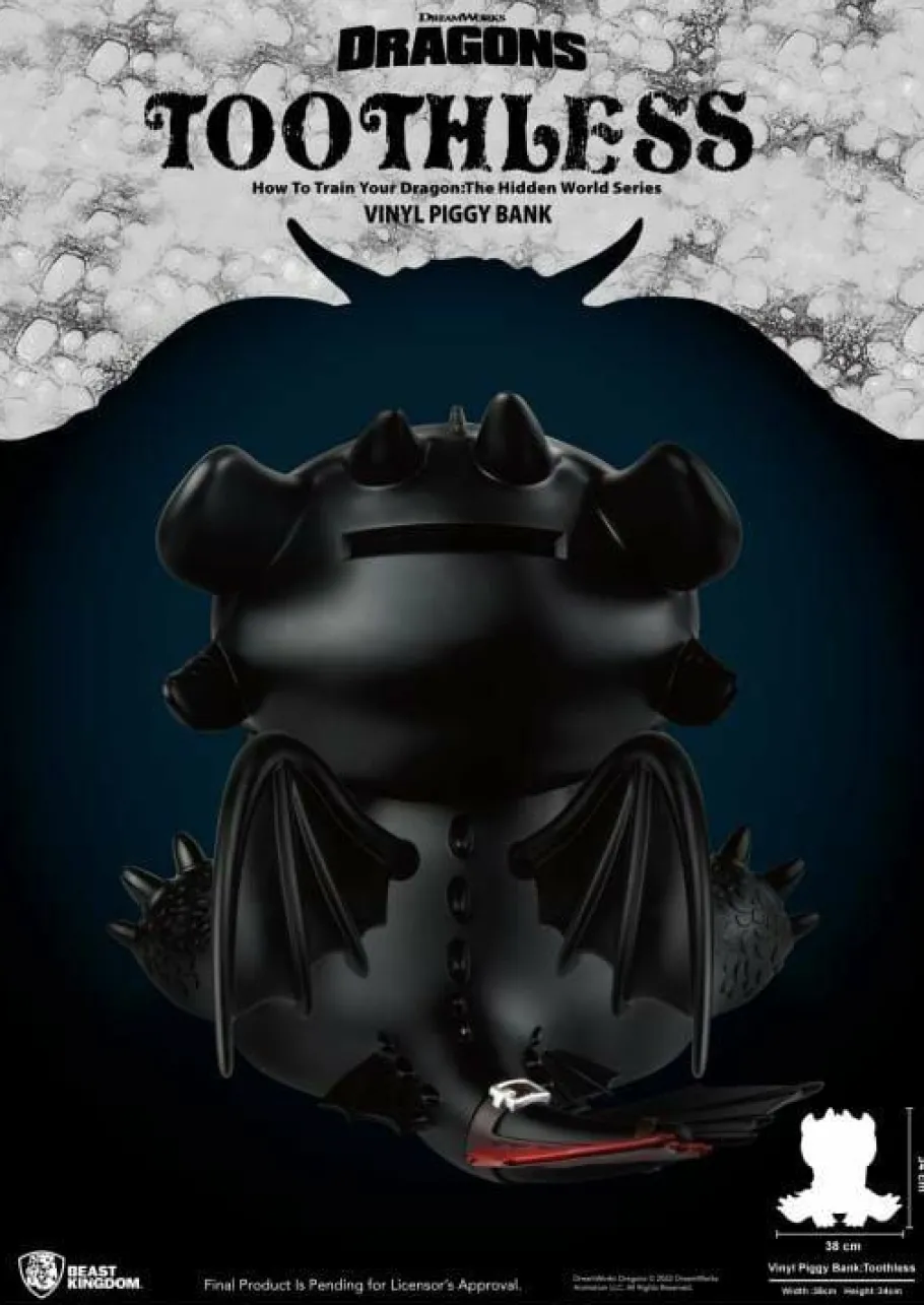 Designer Vinyl>How to Train Your Dragon - Toothless 13" Vinyl Piggy Bank