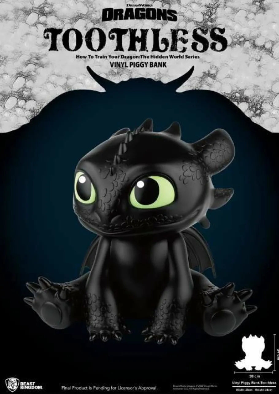 Designer Vinyl>How to Train Your Dragon - Toothless 13" Vinyl Piggy Bank