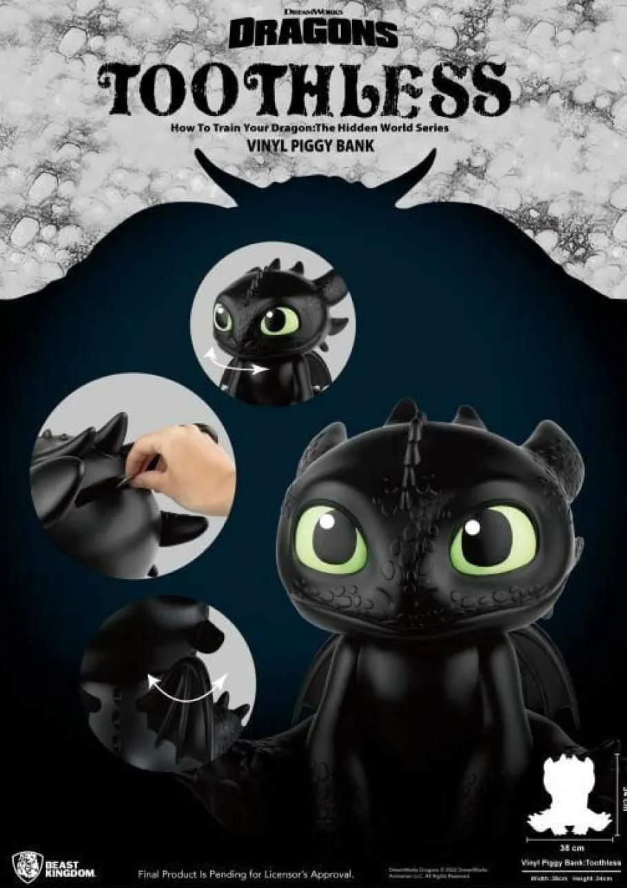 Designer Vinyl>How to Train Your Dragon - Toothless 13" Vinyl Piggy Bank