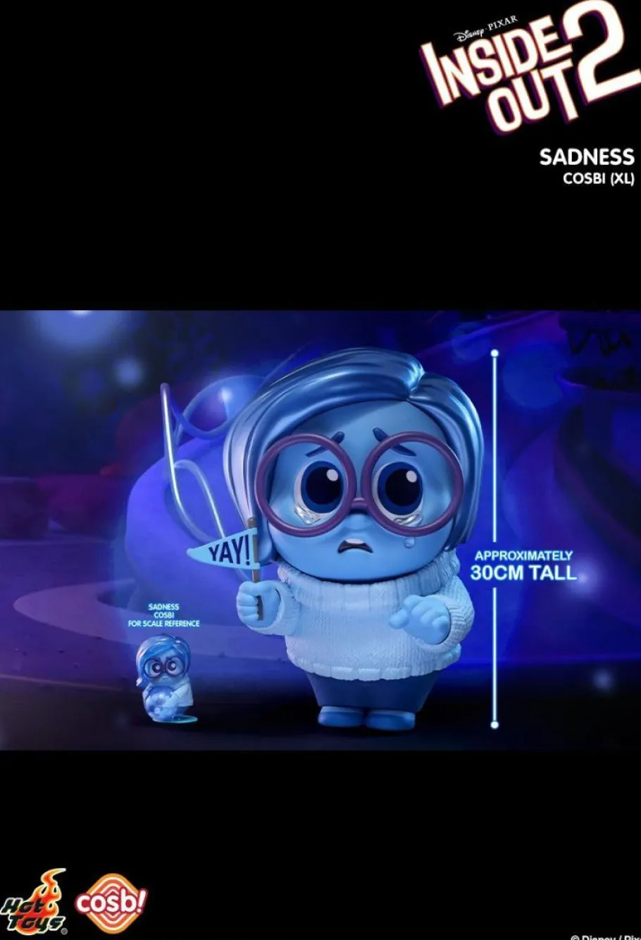 Designer Vinyl>Inside Out 2 - Sadness Cosbi (XL) Hot Toys Figure