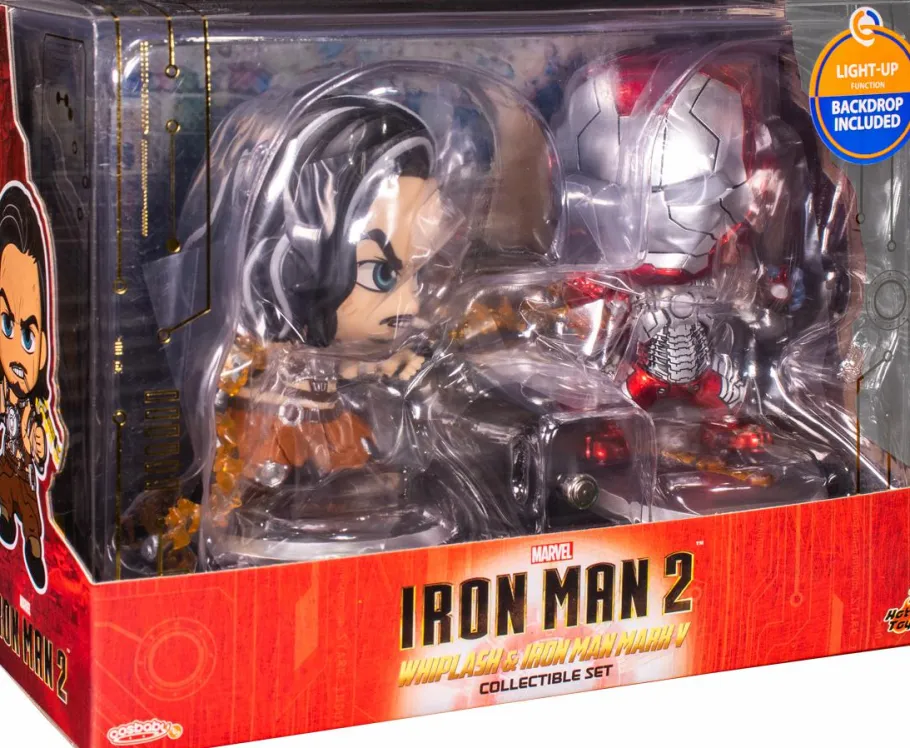 Cosbaby>Iron Man 2 - Mark V & Whiplash Cosbaby (S) Hot Toys Figure Collectible Set