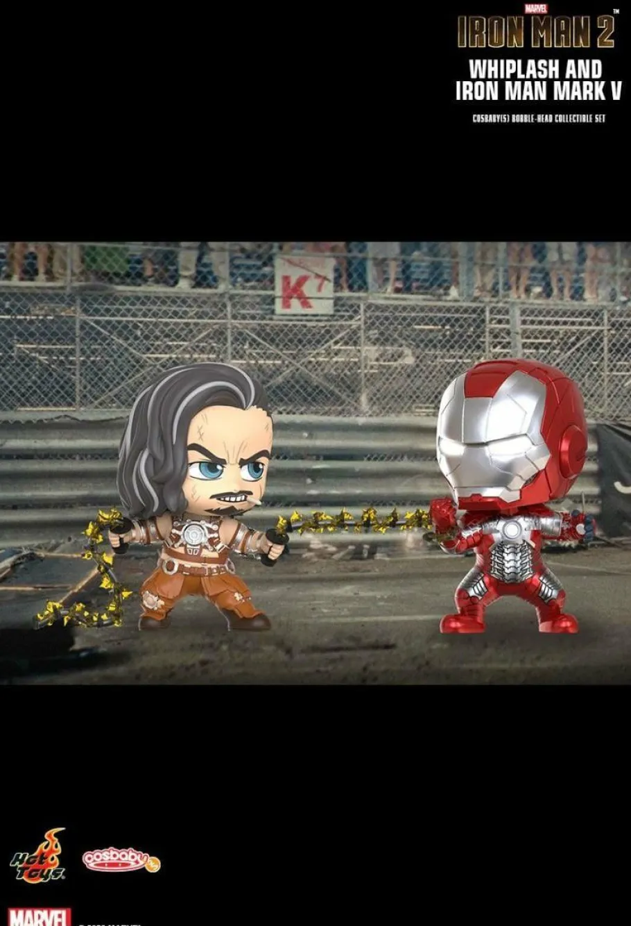 Cosbaby>Iron Man 2 - Mark V & Whiplash Cosbaby (S) Hot Toys Figure Collectible Set