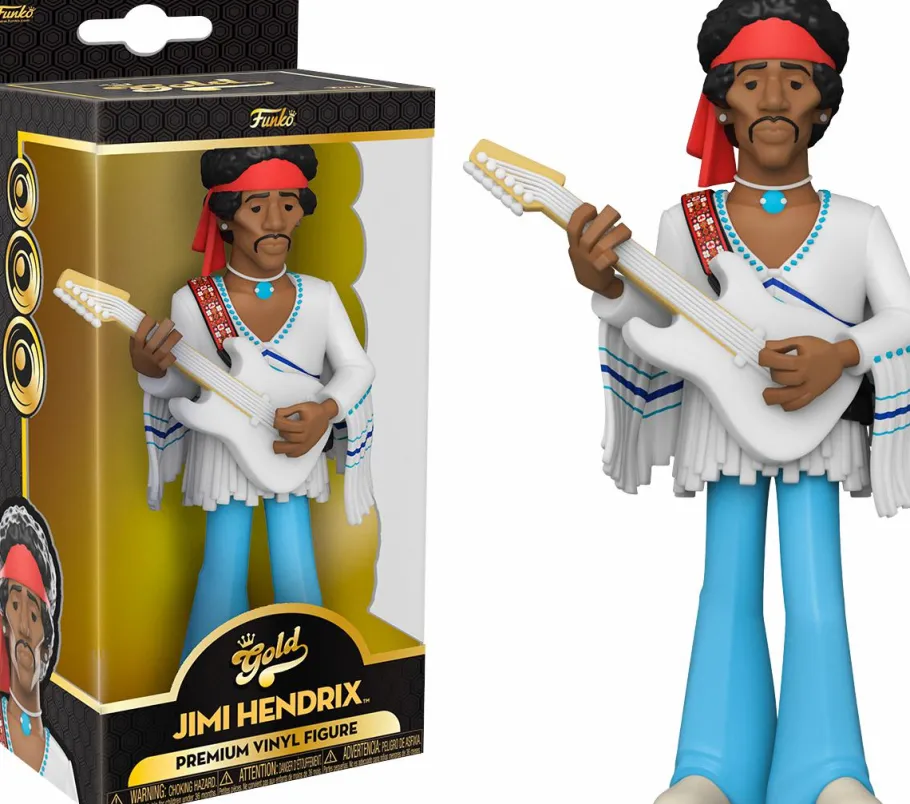 Designer Vinyl>Jimi Hendrix - 5” Gold Premium Vinyl Figure
